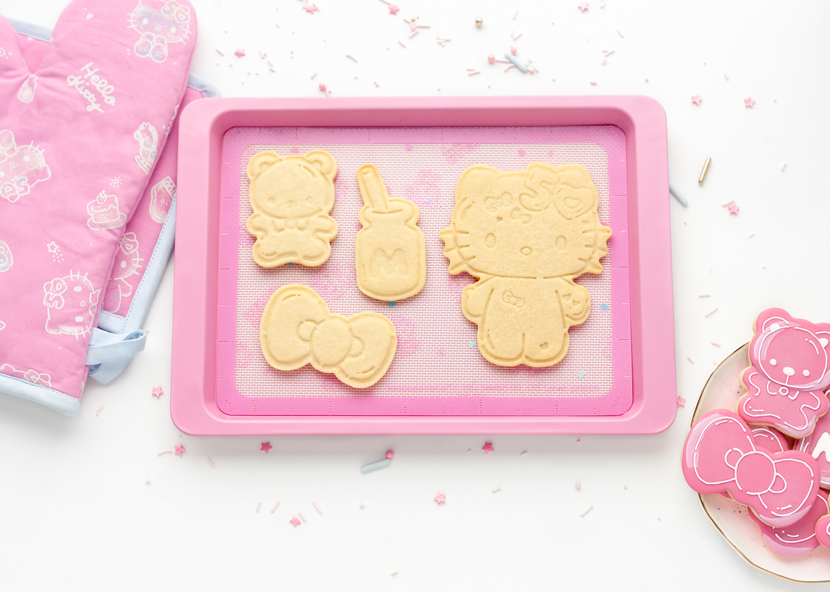 Hello Kitty 50th Anniversary Cookie Stamp and Frosting Set Home Goods Handstand Kitchen   