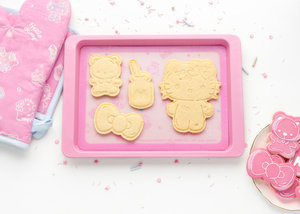 Hello Kitty 50th Anniversary Cookie Stamp and Frosting Set Home Goods Handstand Kitchen   