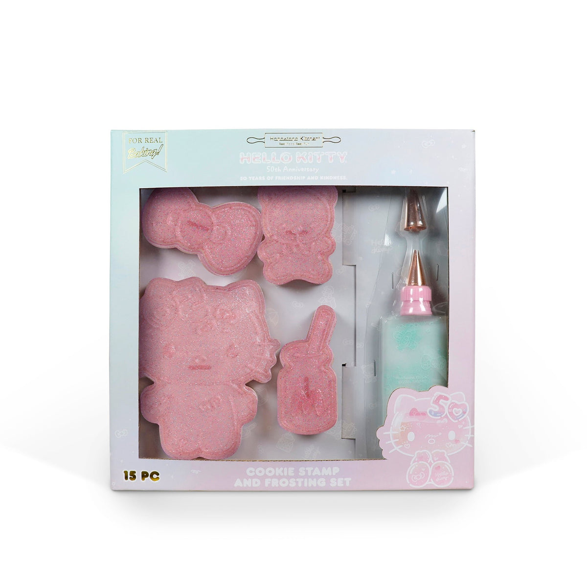 Hello Kitty 50th Anniversary Cookie Stamp and Frosting Set Home Goods Handstand Kitchen   