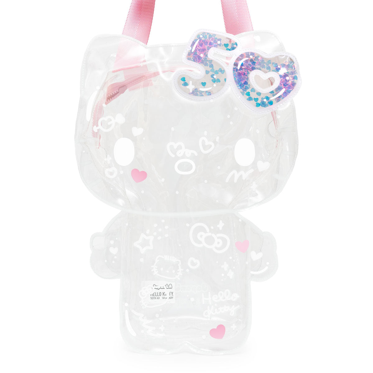 Hello Kitty 50th Anniversary JapanLA Clear Bag with Pouch Bags JapanLA   