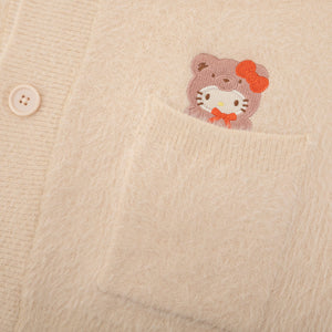 Hello Kitty Cozy Kuma JapanLA Cardigan Apparel JAPANLA   