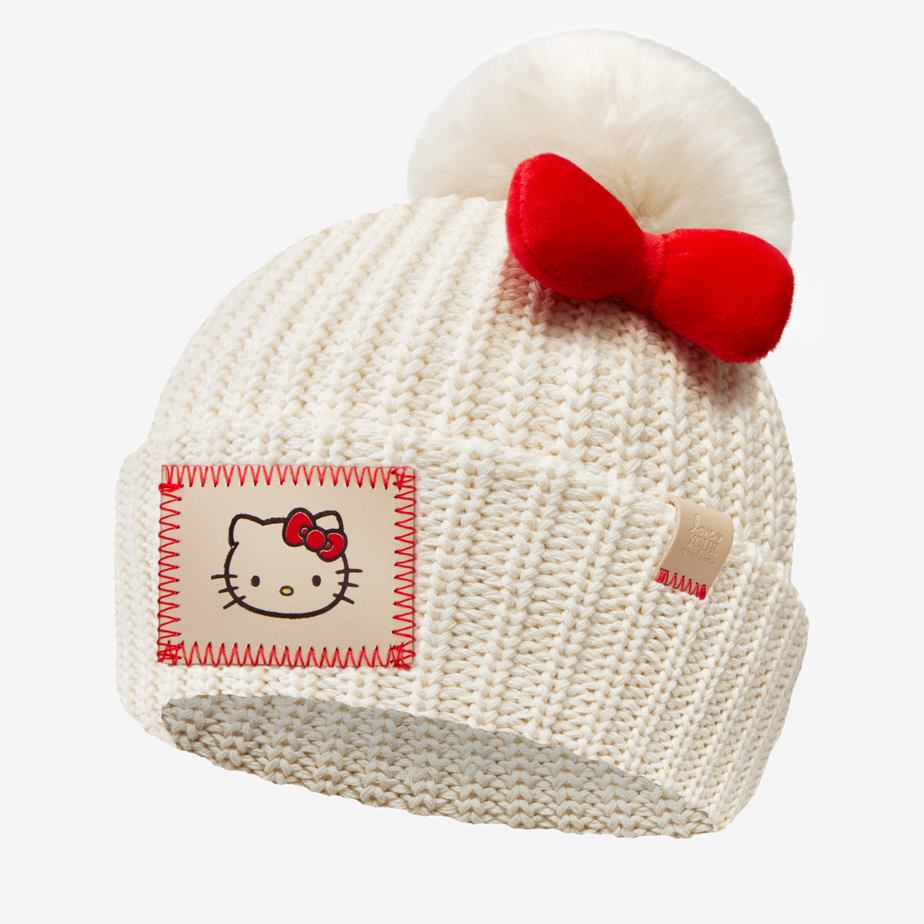 Hello Kitty x Love Your Melon Pom Beanie (Adult) Accessory Love Your Melon   