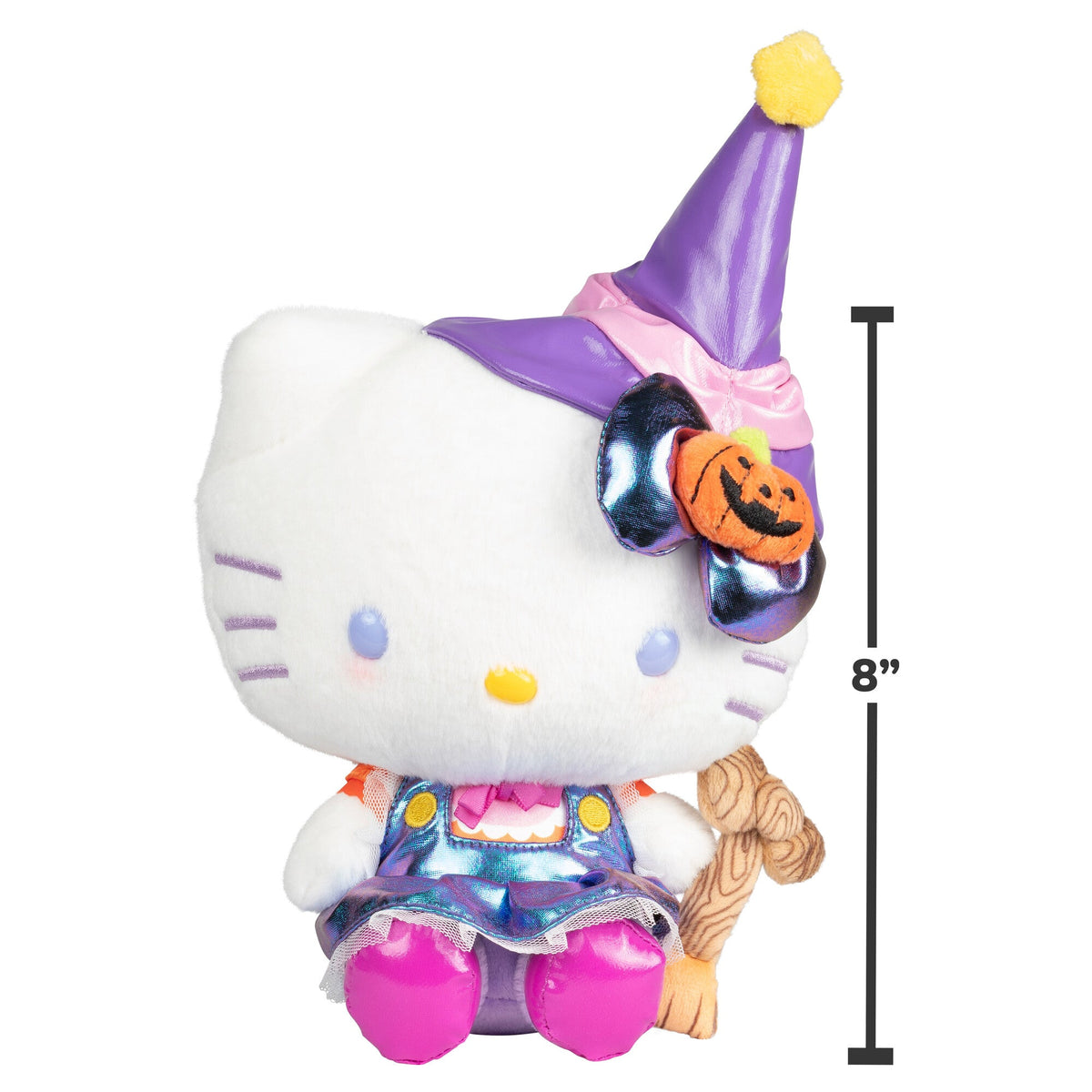 Hello Kitty 8&quot; Halloween Witch Plush Plush Jazwares   