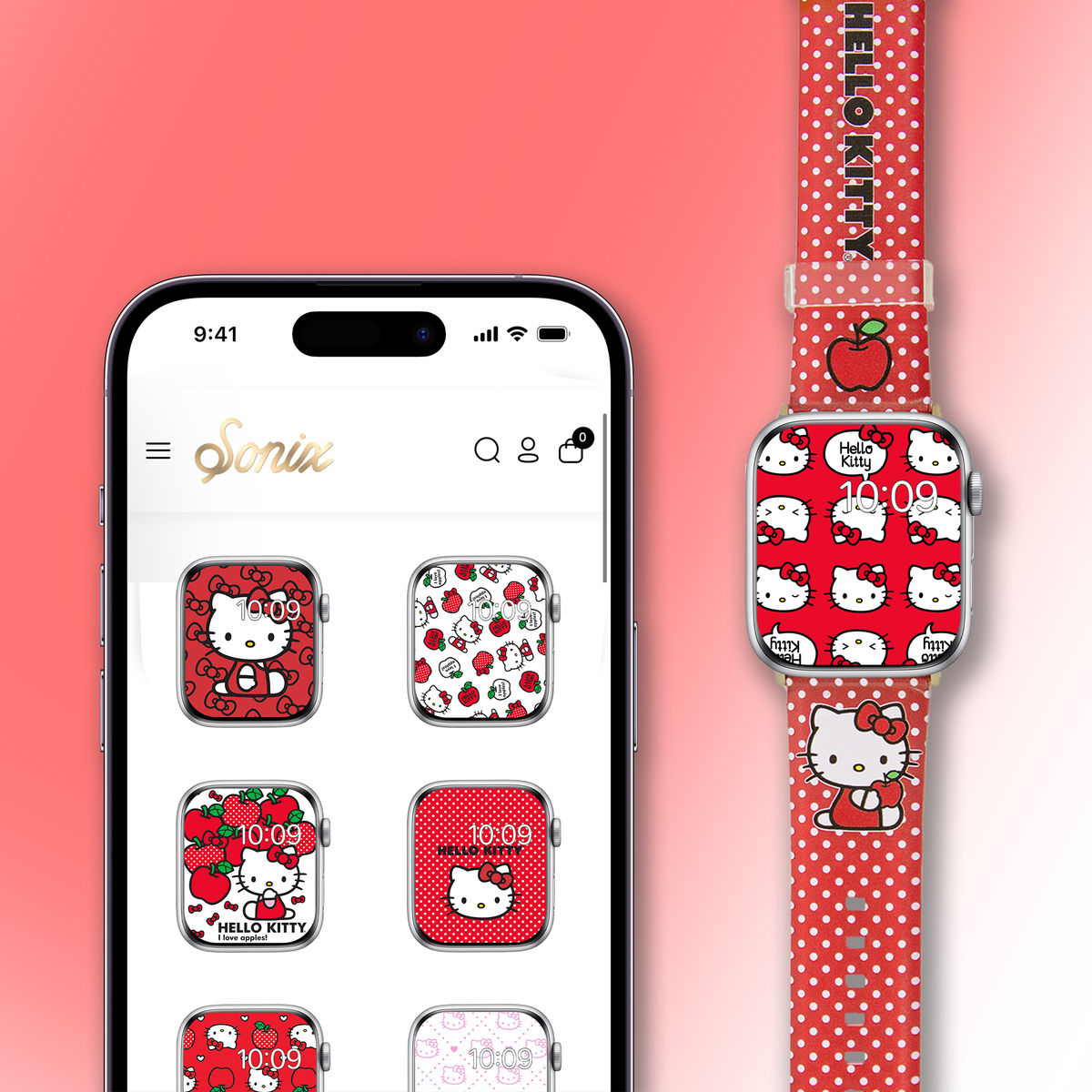 Scrunchie Apple Watch® Band - Hello Kitty - Sonix