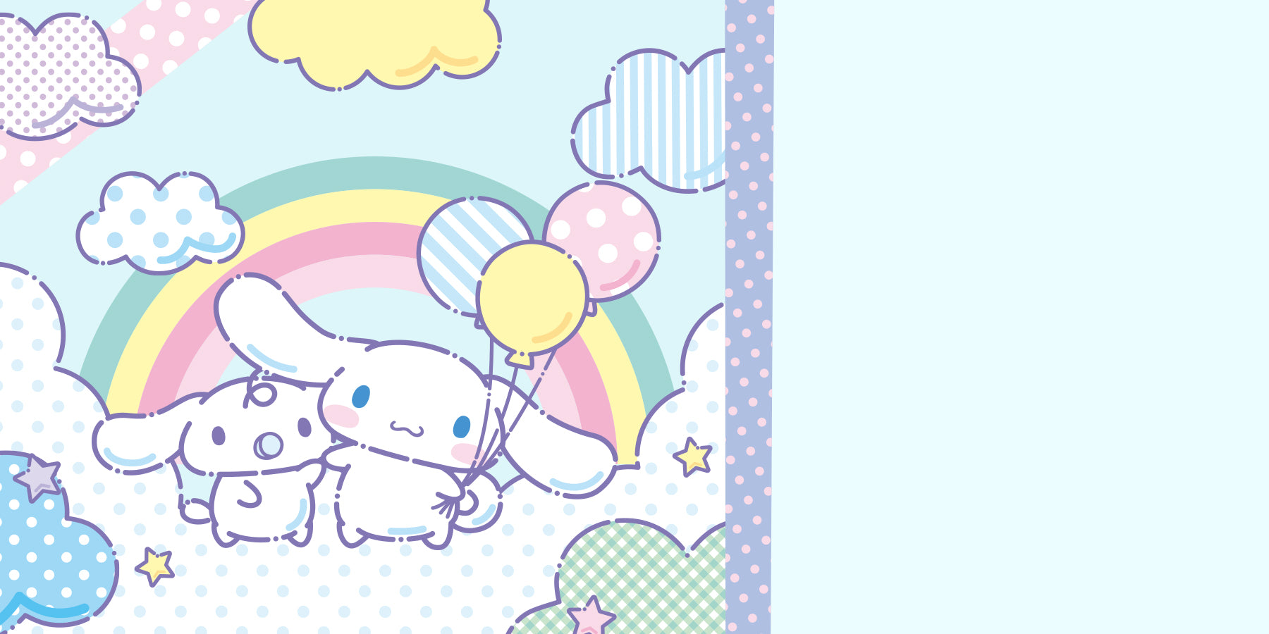 Image of Cinnamoroll and Milk Birthday Artwork.