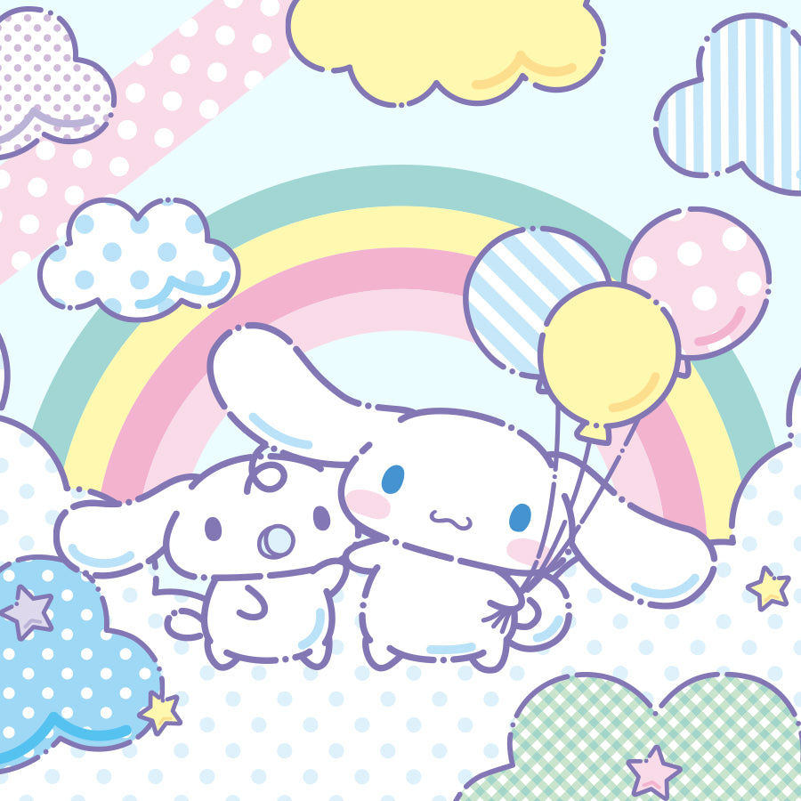 Image of Cinnamoroll and Milk Birthday Artwork.