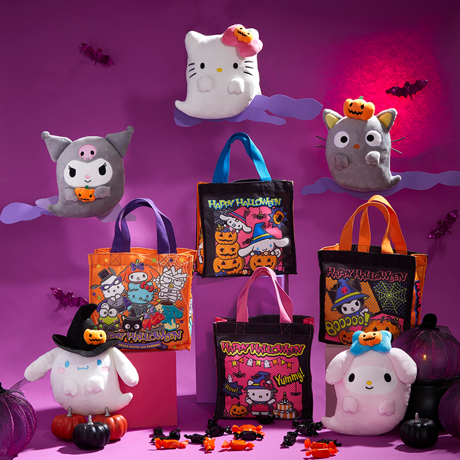 Image of HK&F 2024 Ghost Plush and Treat Bags.