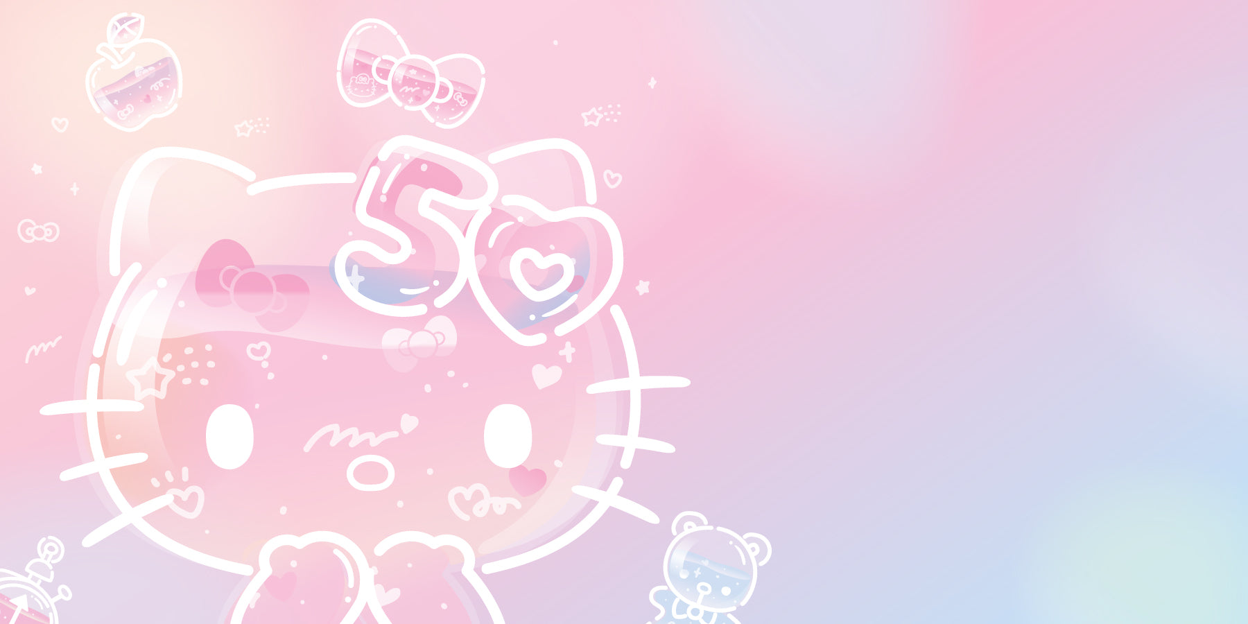 Image of Hello Kitty 50th Anniversary Artwork.