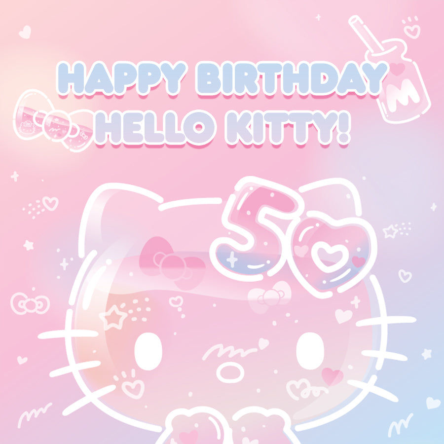 Image of Hello Kitty 50th Anniversary Artwork.