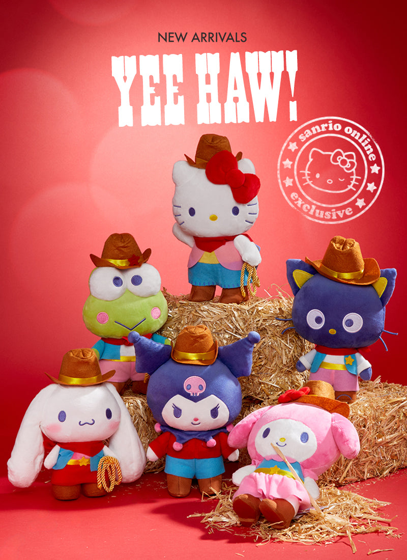 Image of Hello Kitty and Friends Western Plush Collection. 