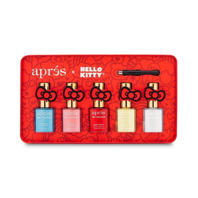 Hello Kitty x Aprés 5-pc Nail Gel Couleur Set Beauty APRES NAIL   