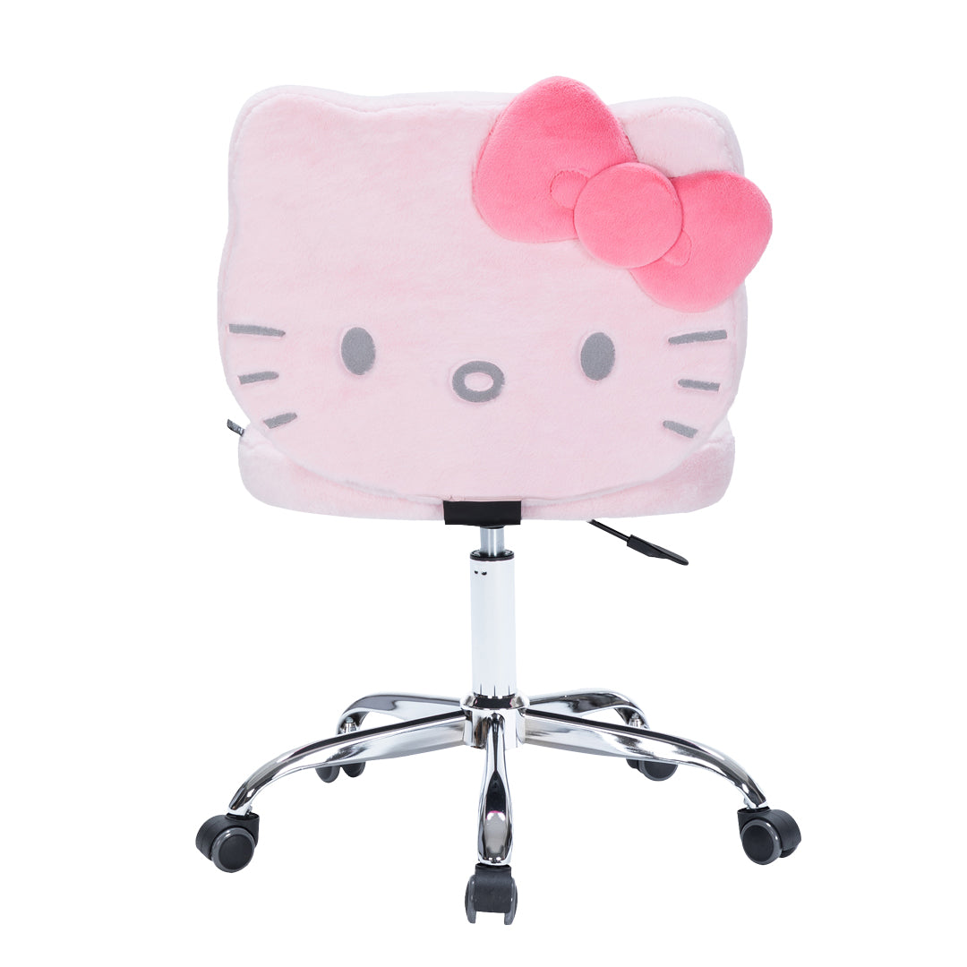 Hello Kitty x Impressions Vanity Teddy Fur Swivel Chair Home Goods Impressions Vanity Co. White  