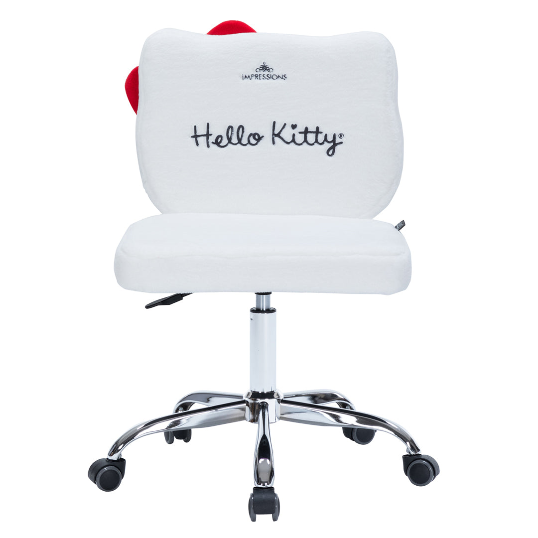 Hello Kitty x Impressions Vanity Teddy Fur Swivel Chair Home Goods Impressions Vanity Co.   