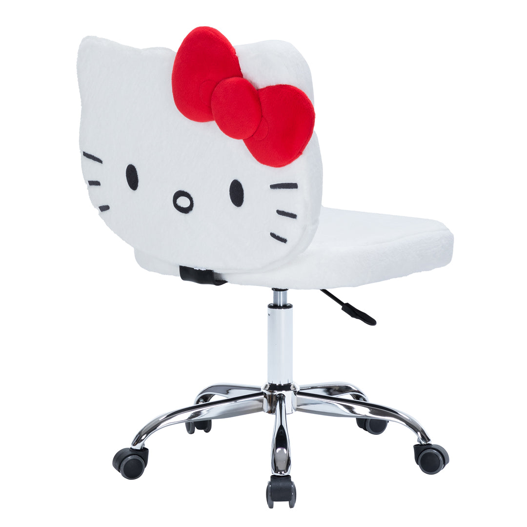 Hello Kitty x Impressions Vanity Teddy Fur Swivel Chair Home Goods Impressions Vanity Co.   