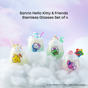 Hello Kitty and Friends Above the Clouds Stemless Glasses (Set of 4) Home Goods JoyJolt   