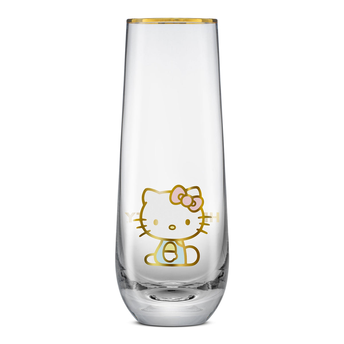 Hello Kitty Stay Gold Stemless Flutes (Set of 4) Home Goods JoyJolt   