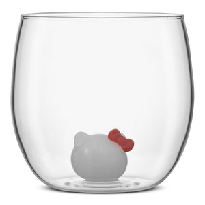 Hello Kitty and Mimmy 3D Icon Short Drinking Glasses (Set of 2) Home Goods JoyJolt   