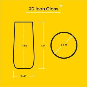 Hello Kitty and Mimmy 3D Icon Tall Drinking Glasses (Set of 2) Home Goods JoyJolt   