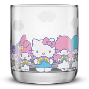 Hello Kitty and Friends Rainbow Short Drinking Glasses (Set of 4) Home Goods JoyJolt   