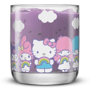 Hello Kitty and Friends Rainbow Short Drinking Glasses (Set of 4) Home Goods JoyJolt   