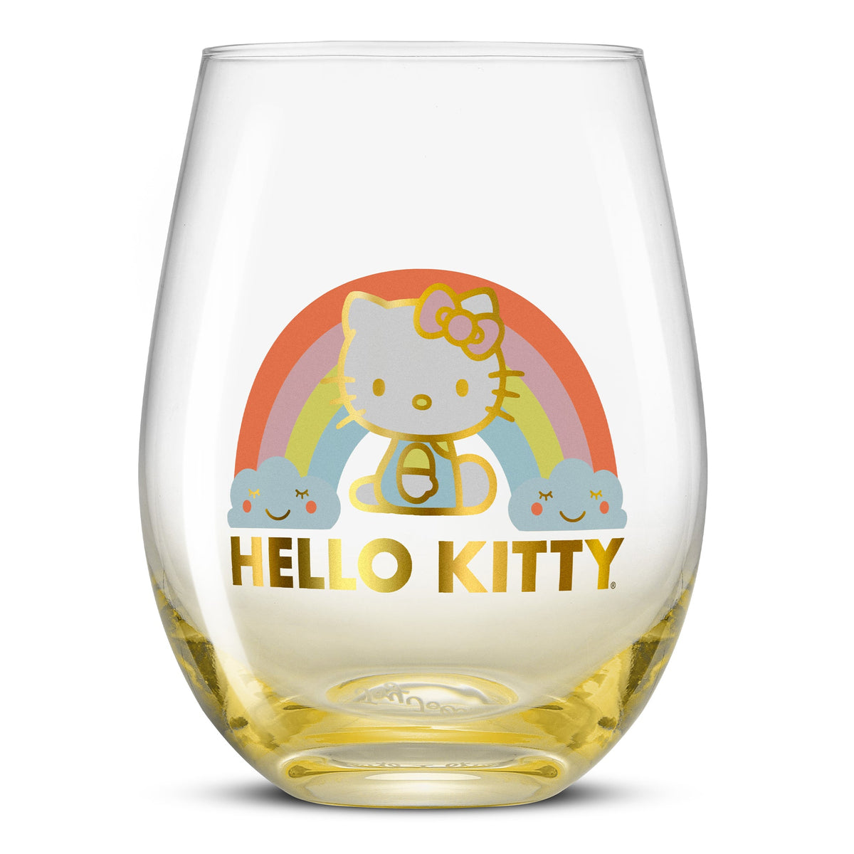 Hello Kitty Sweet Rainbow Stemless Glasses (Set of 4) Home Goods JoyJolt   