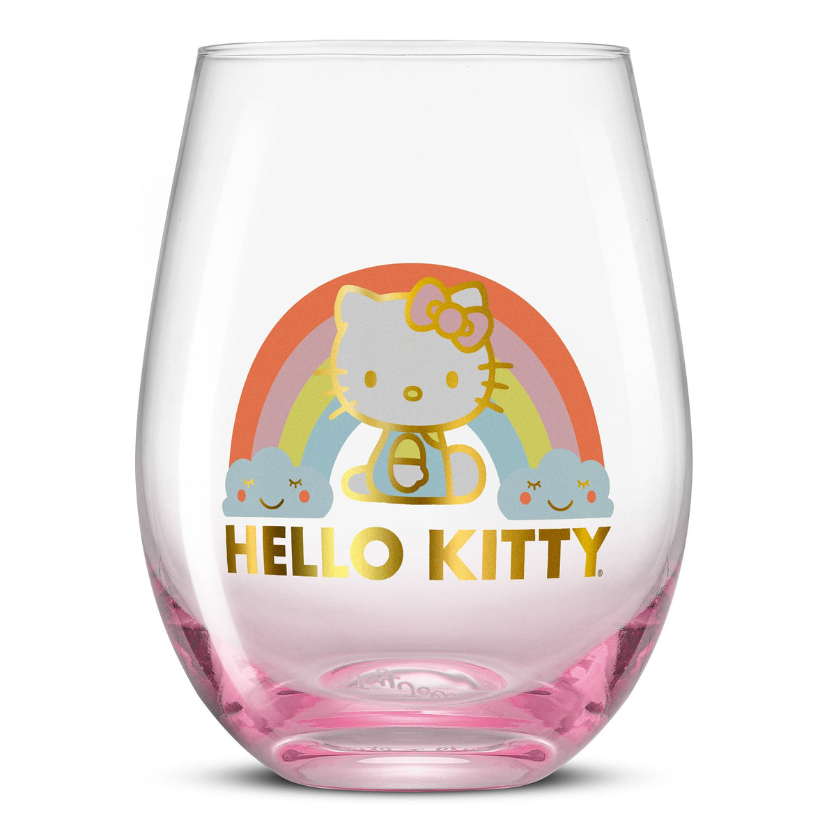 Hello Kitty Sweet Rainbow Stemless Glasses (Set of 4) Home Goods JoyJolt   