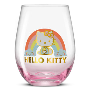 Hello Kitty Sweet Rainbow Stemless Glasses (Set of 4) Home Goods JoyJolt   