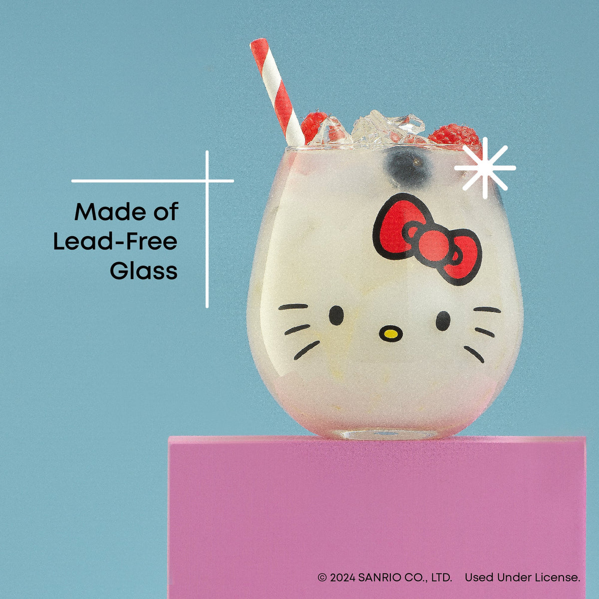 Hello Kitty and Friends Hello Sippy Stemless Glasses (Set of 4) Home Goods JoyJolt   