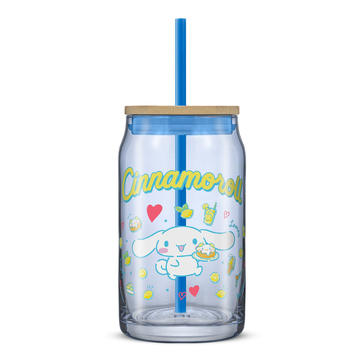 Cinnamoroll Favorite Flavor Lidded Glass Tumbler Home Goods JoyJolt   