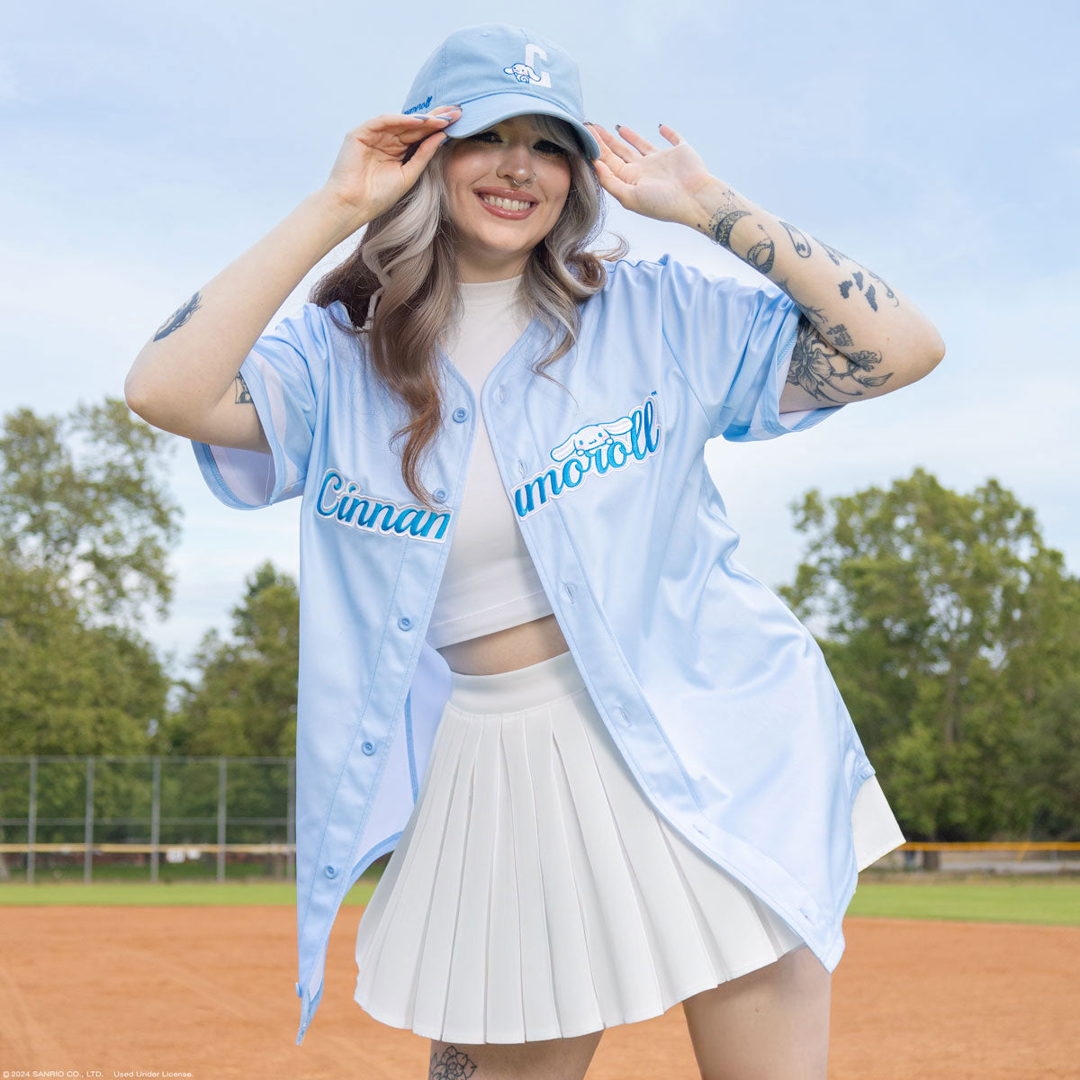 Cinnamoroll x JapanLA Baseball Jersey Apparel JapanLA   