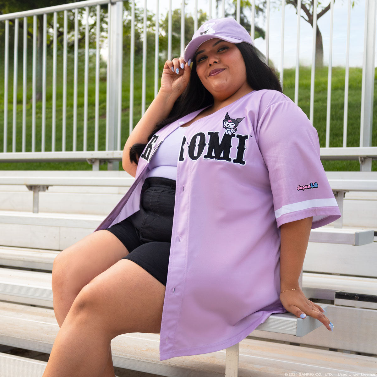 Kuromi x JapanLA Baseball Jersey Apparel JapanLA   