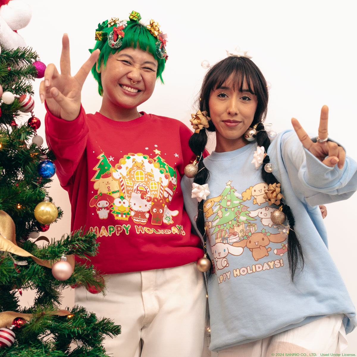 Cinnamoroll and Friends x JapanLA Holiday Sweater Apparel JapanLA   