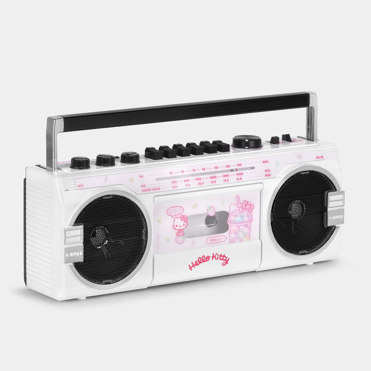 Hello Kitty Strawberry Kawaii BX-85 Bluetooth Cassette Player Boombox Electronic RETROSPEKT   