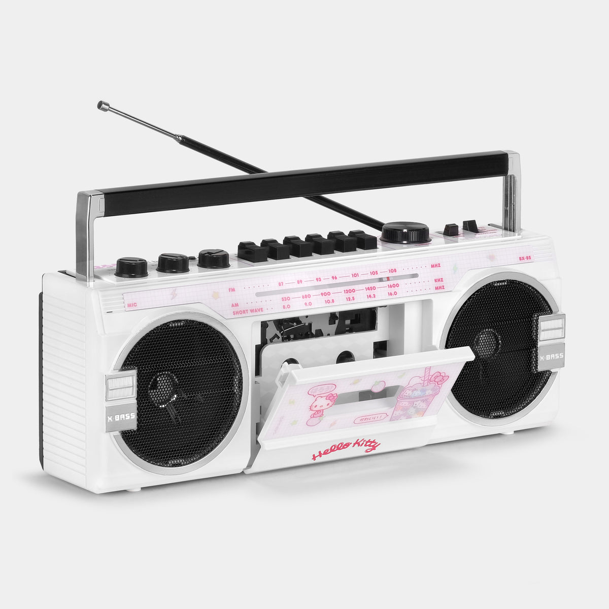 Hello Kitty Strawberry Kawaii BX-85 Bluetooth Cassette Player Boombox Electronic RETROSPEKT   