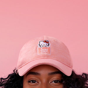 Hello Kitty x Love Your Melon Speckled Hero Cap (Pink) Accessory Love Your Melon   