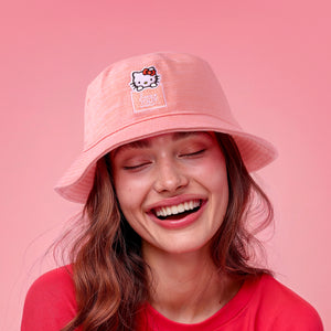 Hello Kitty x Love Your Melon Speckled Hero Bucket Hat (Pink) Accessory Love Your Melon   