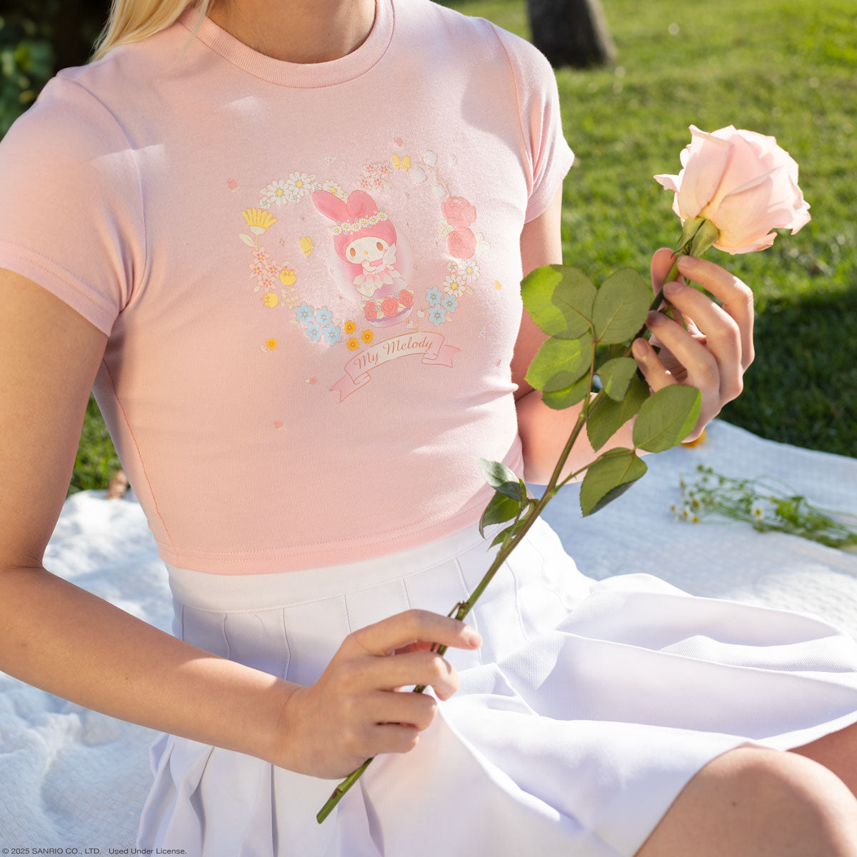 My Melody x JapanLA Fairy Crop Tee (50th Anniv.) Apparel JapanLA