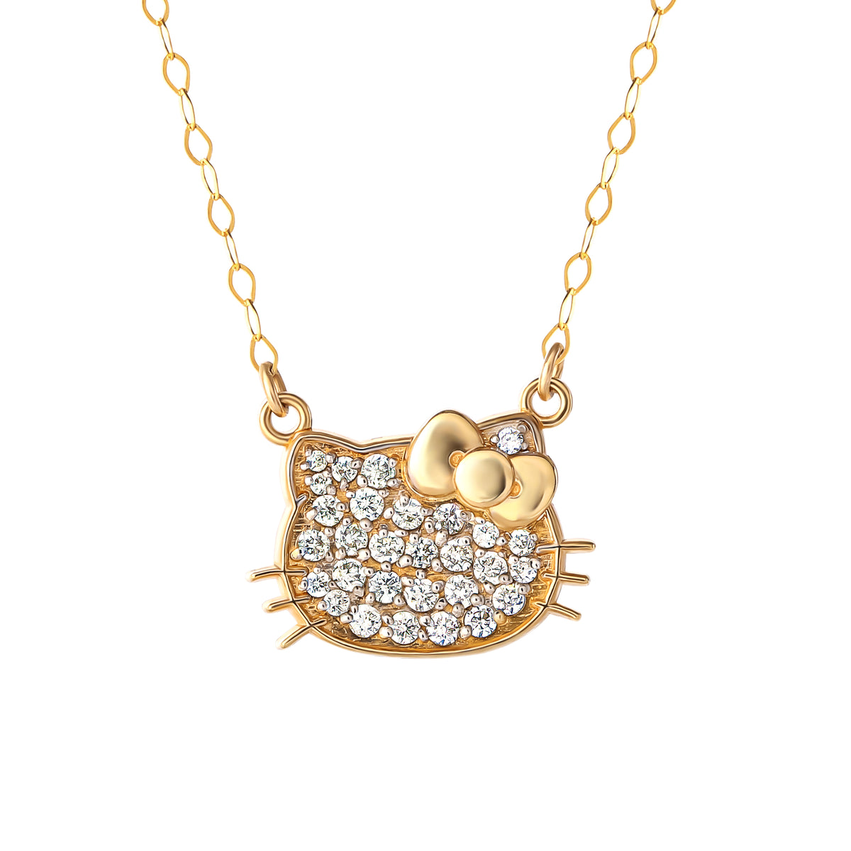 Hello Kitty Pendant Necklace in Rose Gold Embellished with Swarovski  Crystals | Catch.com.au