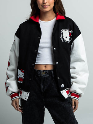 Hello Kitty x Dumbgood Varsity Jacket Apparel DUMBGOOD   