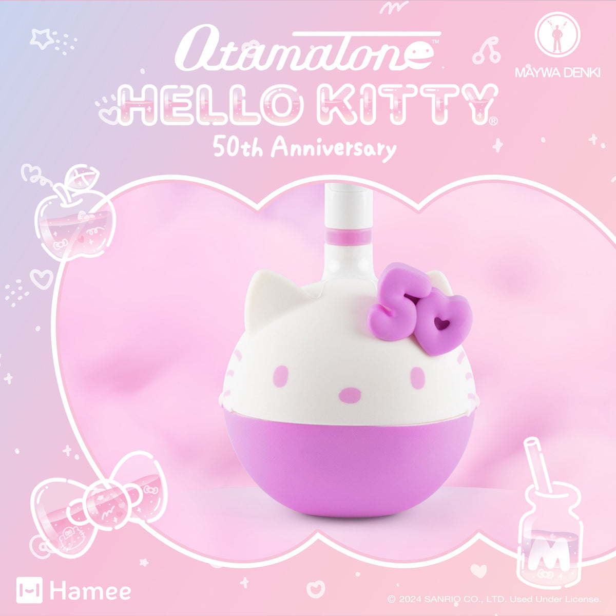 Hello Kitty 50th Anniversary Otamatone Musical Toy Toys&amp;Games Hamee.com - Hamee US   