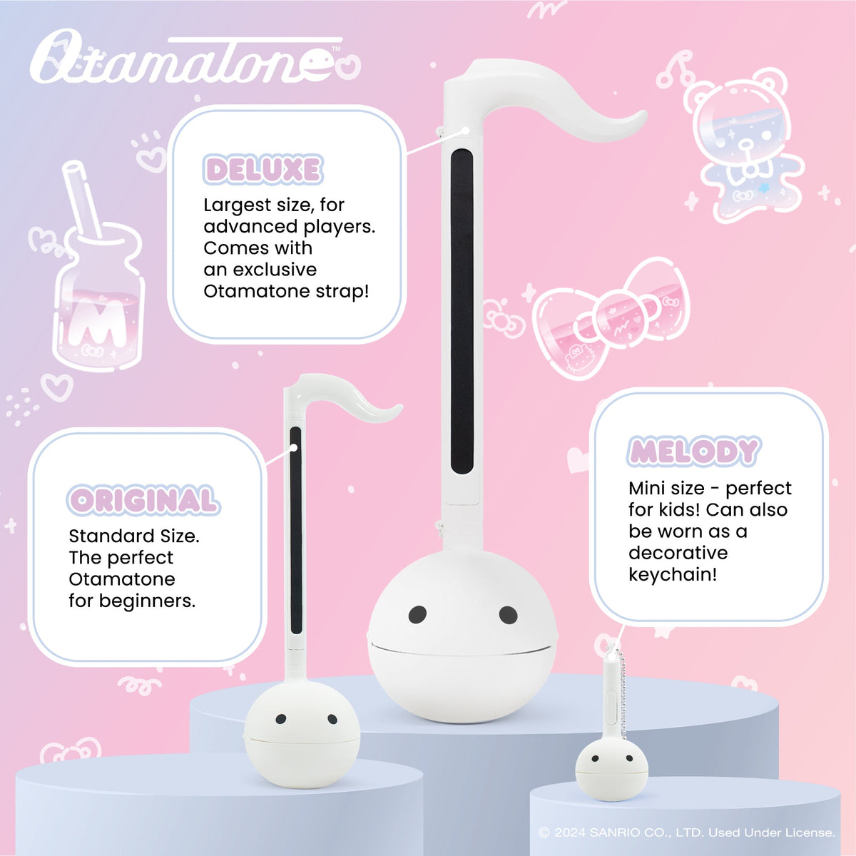 Hello Kitty 50th Anniversary Otamatone Musical Toy Toys&amp;Games Hamee.com - Hamee US   