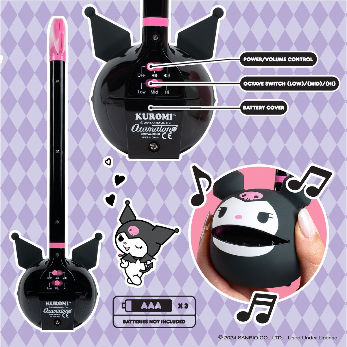 Kuromi Otamatone Musical Toy Toys&amp;Games Hamee.com - Hamee US   