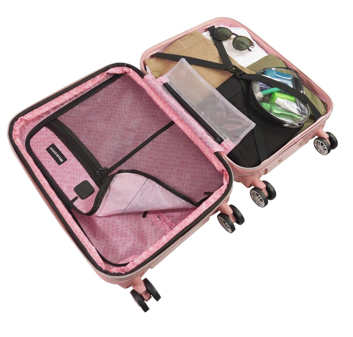 Hello Kitty x FUL 22&quot; Pose Hardshell Luggage (Pink) Suitcases Ful Luggage   