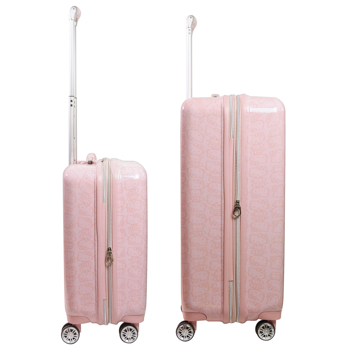 Hello Kitty x FUL Pose 2-Pc Hardshell Luggage (Pink) Suitcases Ful Luggage   