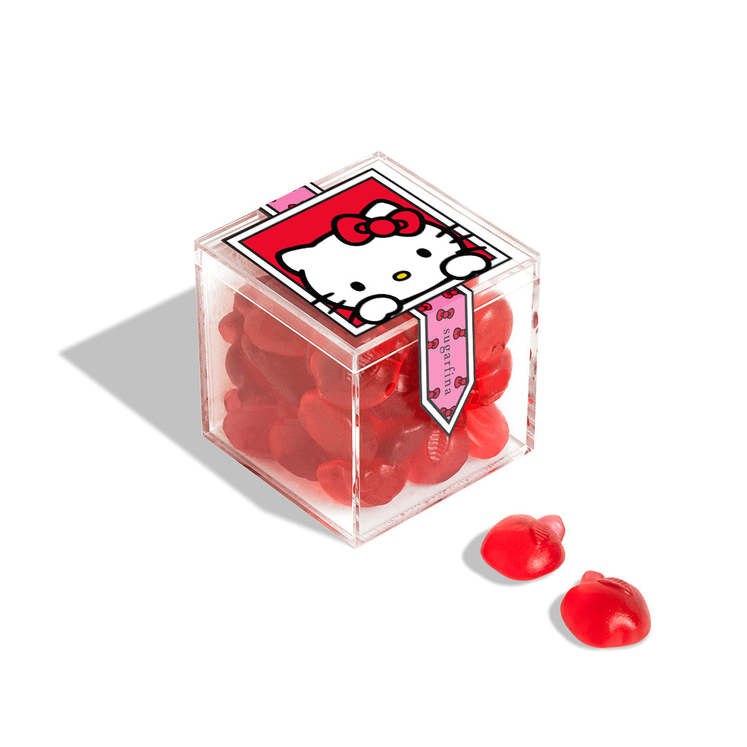 Hello Kitty x Sugarfina Red Apple Gummies (Small Candy Cubes) Seasonal Sanrio Drop Ship - Sugarfina   