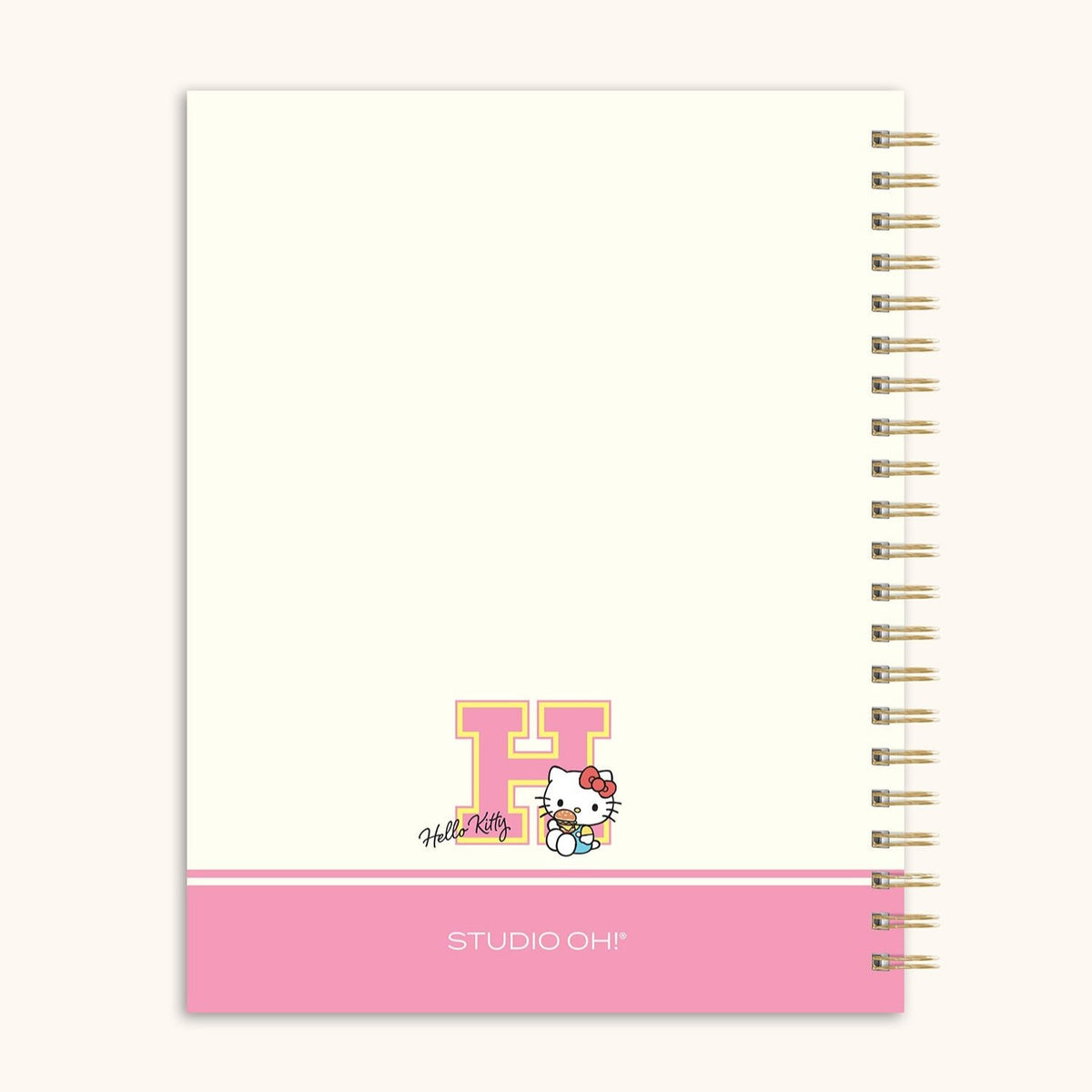 Hello Kitty x Studio Oh! College Letters Extra-Large Spiral Notebook Stationery Studio Oh!   