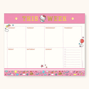 Hello Kitty x Studio Oh! College Letters Weekly Desk Pad Stationery Studio Oh!   