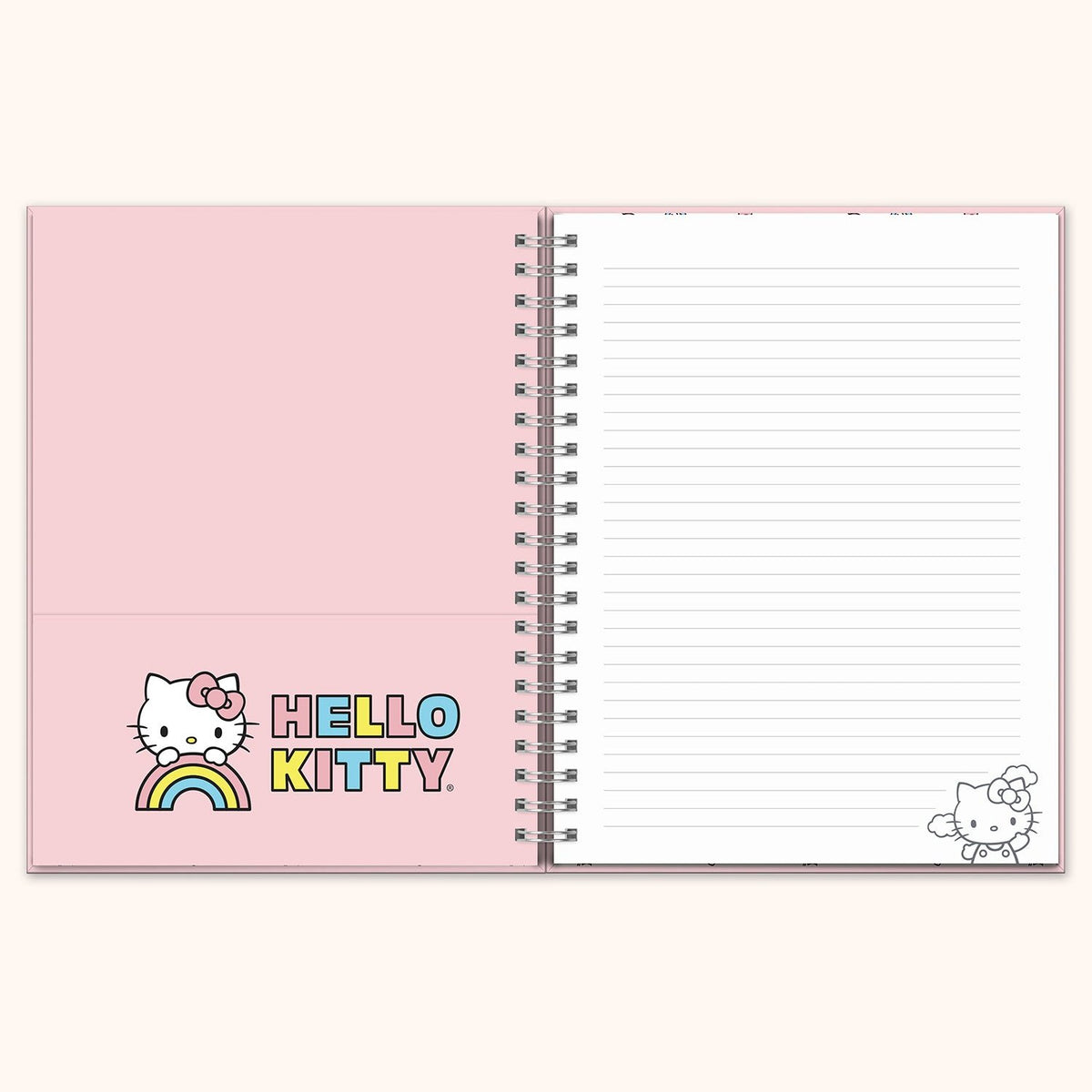 Hello Kitty x Studio Oh! Classic Pink Extra-Large Spiral Notebook Stationery Studio Oh!   