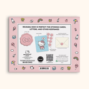 Hello Kitty x Studio Oh! Classic Pink 25-Pc Note Cards & Wax Seals Set Stationery Studio Oh!   