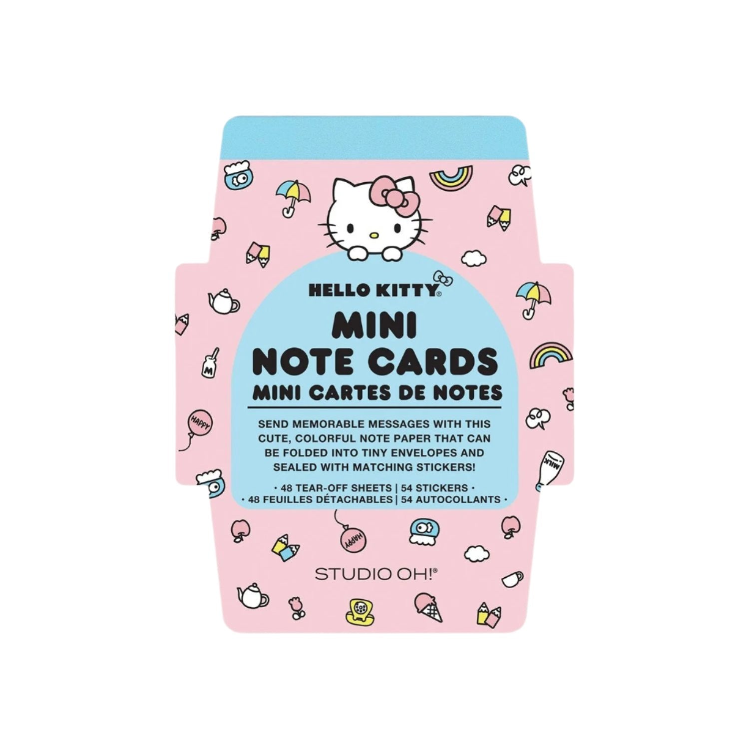 Hello Kitty x Studio Oh! Classic Pink Mini Memo with Stickers Stationery Studio Oh!   